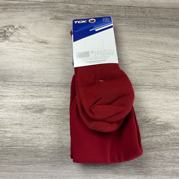 TCK Baseball Tube Socks Red NWT USA Made Size Large - Picture 4 of 6